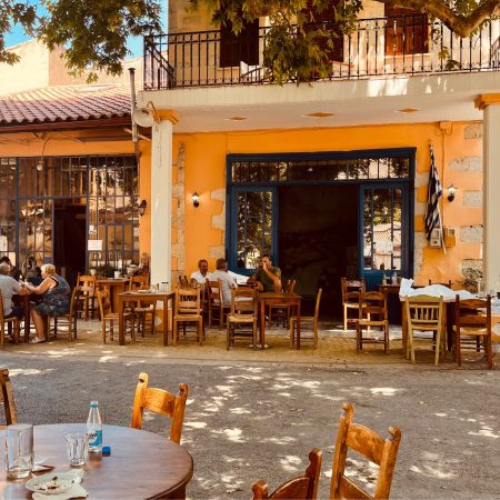 Typical Cretan Kafenio