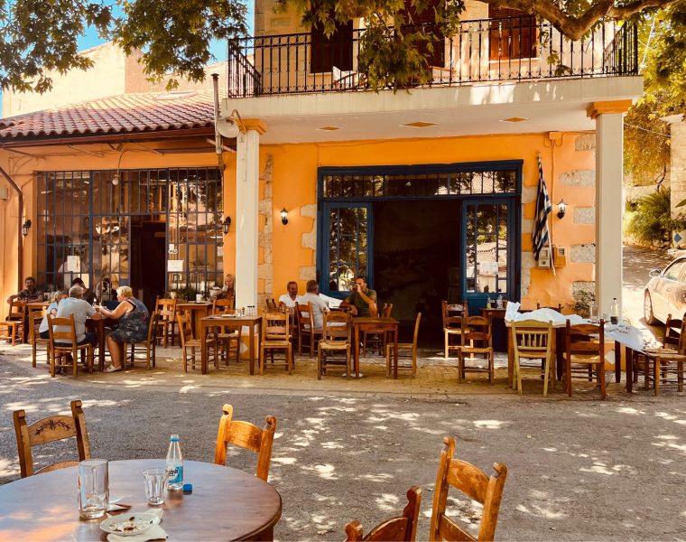 Typical Cretan Kafenio