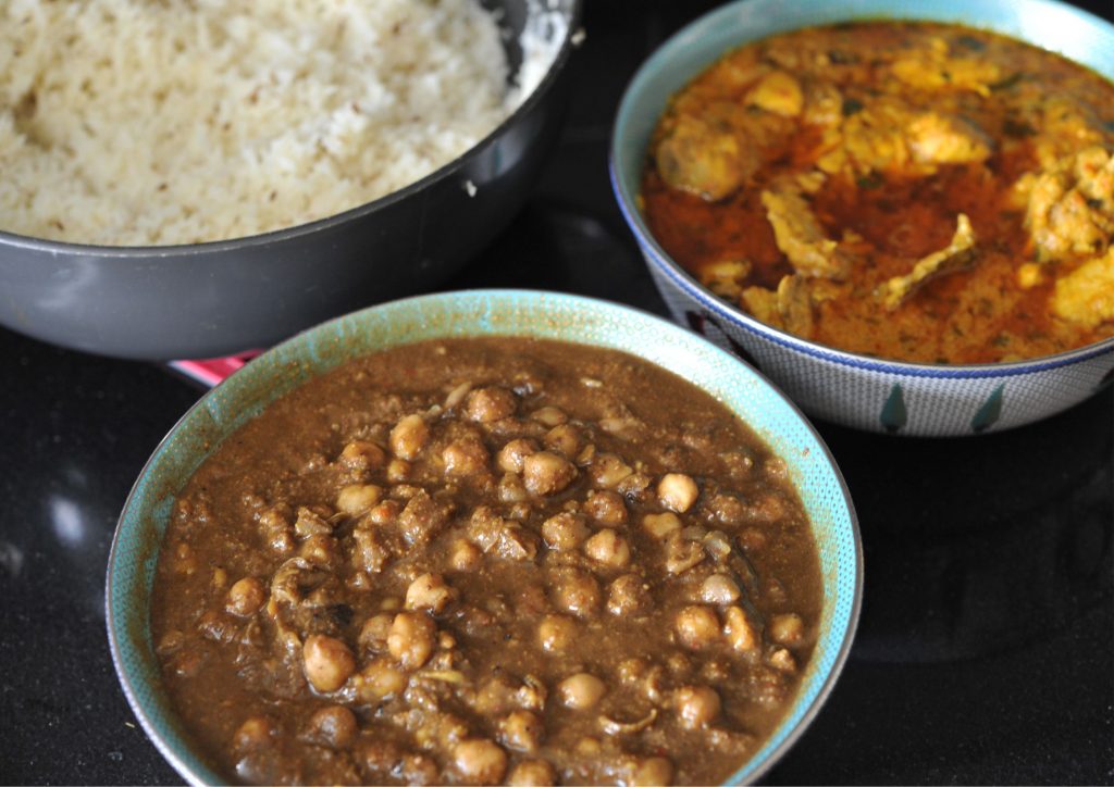 Curries served at a dhaba