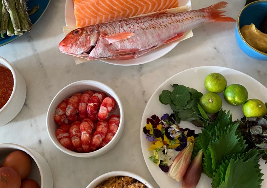 Chirashi Sushi Ingredients