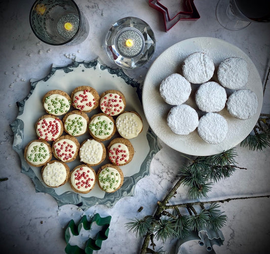 Fabulously Festive Greek Kourabie Cookies