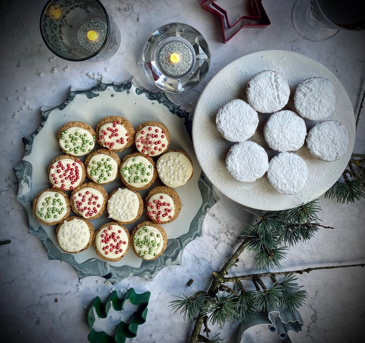 Fabulously Festive Greek Kourabie Cookies