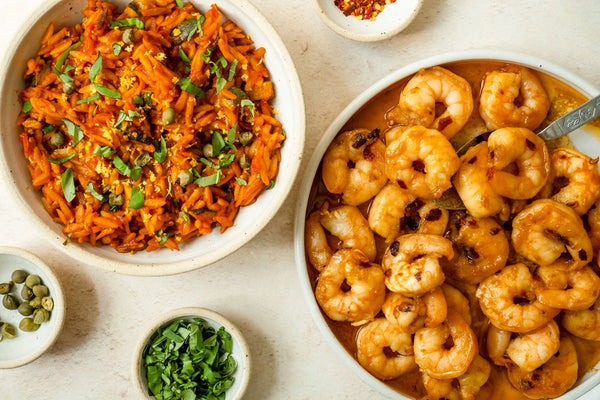 Spanish Gambas & Orzo