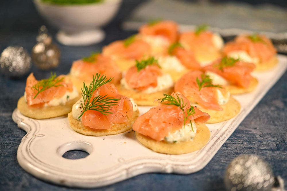 Smoked Salmon & Horseradish Blinis