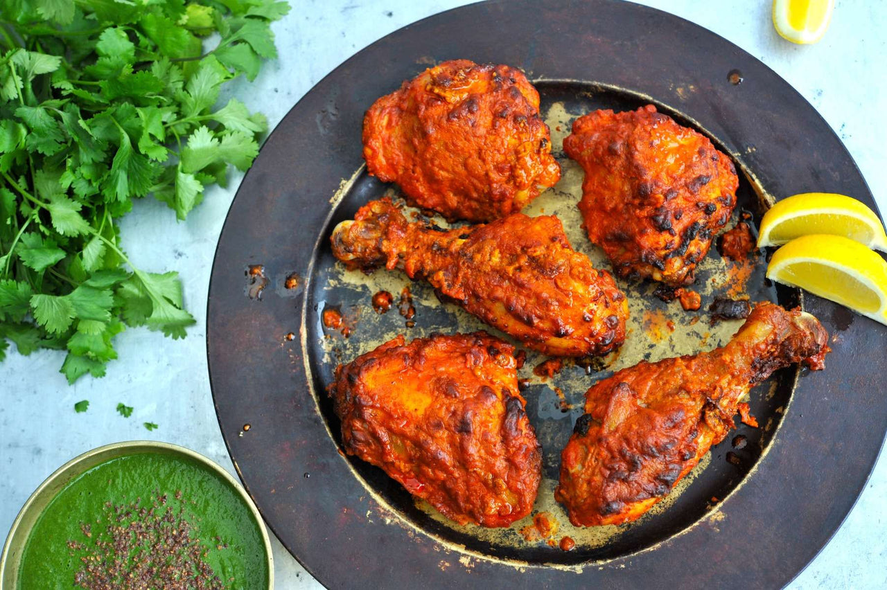 Authentic Tandoori Chicken & Lemon Rice