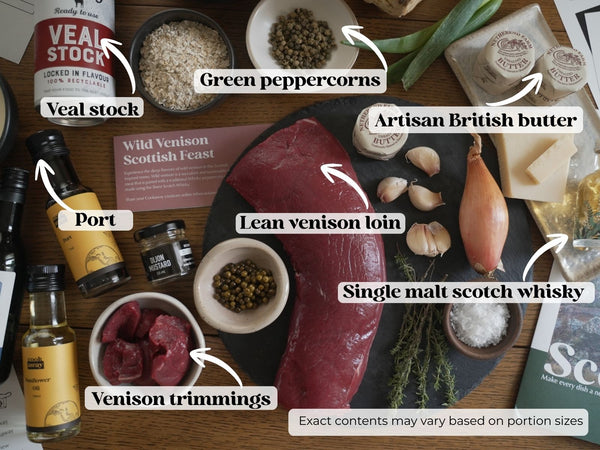 Scottish Feast - Wild Venison & Whisky Sauce